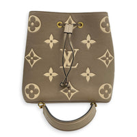 NeoNoe Bucket Bag Beige in Empreinte Leather, Gold hardware
