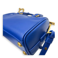 Duffle Toy Top Handle Bag Blue in Calfskin, Gold hardware