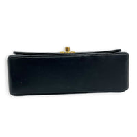 Vintage Diana Crossbody Bag Black in Lambskin, Gold hardware