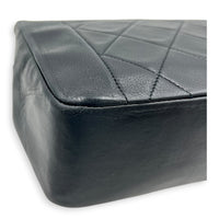 Vintage Diana Crossbody Bag Black in Lambskin, Gold hardware