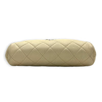 CC Camera Shoulder Bag Beige in Caviar Leather, Gold hardware