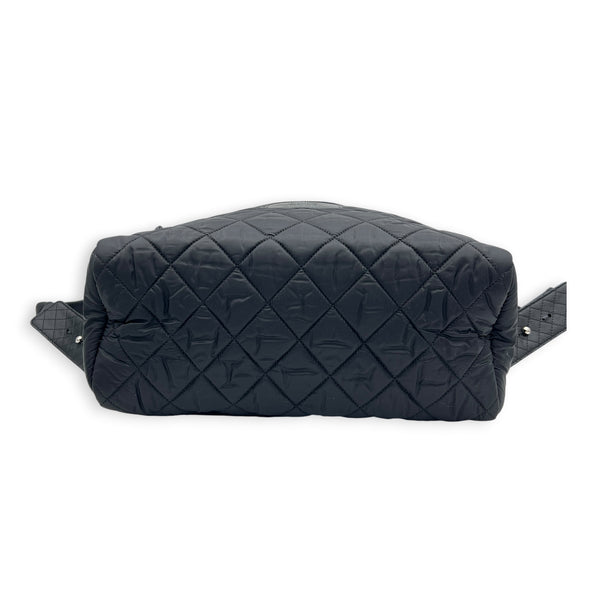 Coco Cocoon Backpack Black in Nylon, Silver hardware