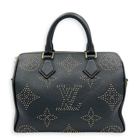 Speedy Bandouliere Studded Monogram Constellation Top Handle Bag in Calfskin, Gold hardware