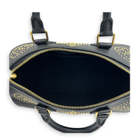 Speedy Bandouliere Studded Monogram Constellation Top Handle Bag in Calfskin, Gold hardware
