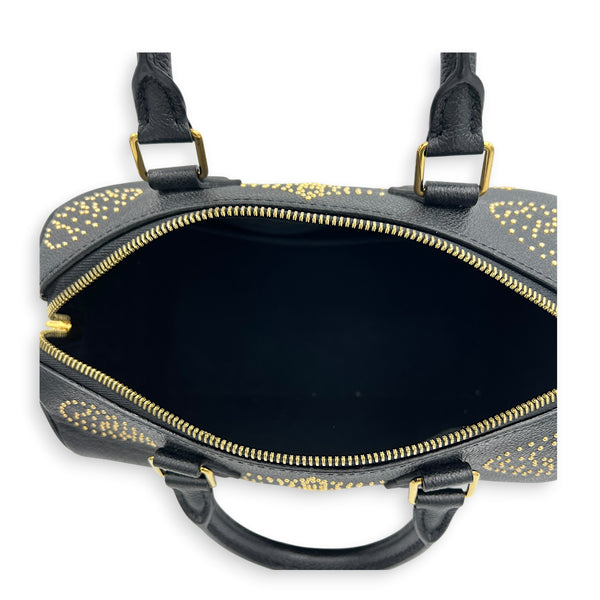Speedy Bandouliere Studded Monogram Constellation Top Handle Bag in Calfskin, Gold hardware