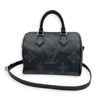 Speedy Bandouliere Studded Monogram Constellation Top Handle Bag in Calfskin, Gold hardware