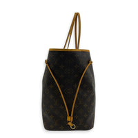 Neverfull Tote Bag GM Brown in Monogram Coated Canvas, Gold hardware