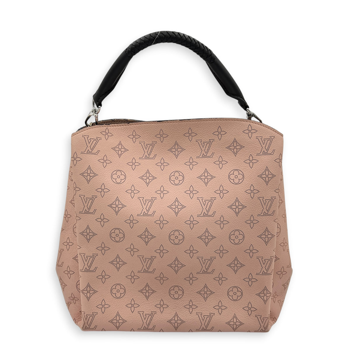 Mahina Babylon Shoulder Bag Pink in Calfskin, Silver hardware