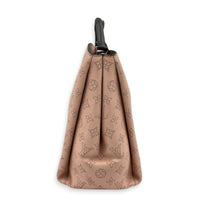 Mahina Babylon Shoulder Bag Pink in Calfskin, Silver hardware