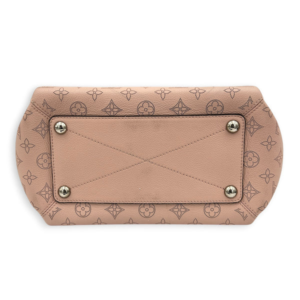 Mahina Babylon Shoulder Bag Pink in Calfskin, Silver hardware