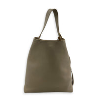 Low Key Shoulder Bag Beige in Calfskin, Gold hardware
