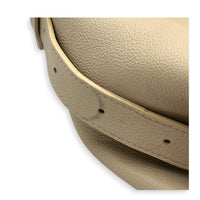 Low Key Shoulder Bag Beige in Calfskin, Gold hardware