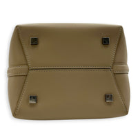 Le 37 Top Handle Bag Beige in Calfskin, Silver hardware
