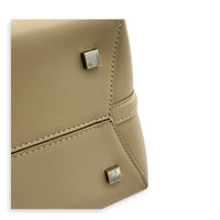 Le 37 Top Handle Bag Beige in Calfskin, Silver hardware