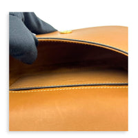 Voltaire Top Handle Bag Brown in Calfskin, Gold hardware