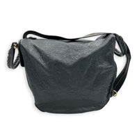 Motorcycle Convertible Grey Backpack in Calfskin, Gold hardware