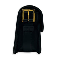 Miss Dior Allover Shoulder Bag Black in Calfskin, Gold hardware