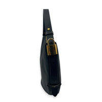Low Key Cookie Shoulder Bag MM Black in Calfskin, Gold hardware