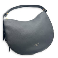 Low Key Cookie Shoulder Bag MM Black in Calfskin, Gold hardware