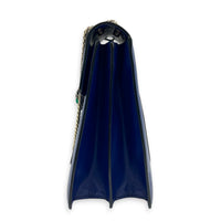 Serpenti Forever Shoulder Bag Blue in Calfskin, Gold hardware