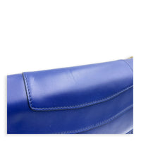 Serpenti Forever Shoulder Bag Blue in Calfskin, Gold hardware