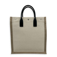 Rive Gauche Tote Bag Beige in Canvas, Silver hardware