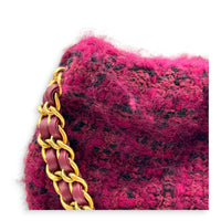22 Tote Shoulder Bag Purple in Tweed, Gold hardware