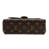 Locky Top Handle Bag Brown in Monogram Coated Canvas, Gold hardware