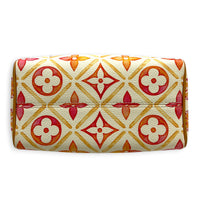 Speedy Bandouliere Top Handle Bag 20 By The Pool in Monogram Coated Canvas, Gold hardware