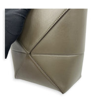 Puzzle Fold Tote Bag Mini Green in Calfskin, Gold hardware