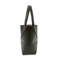 Puzzle Fold Tote Bag Mini Green in Calfskin, Gold hardware