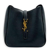 Le 5 A 7 Shoulder Bag Baby Black in Calfskin, Gold hardware