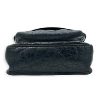Niki Shoulder Bag Black in Calfskin, Ruthenium hardware