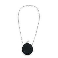 Micro Rond Veau Villandry Noir in Calfskin, Palladium hardware
