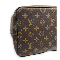 NeoNoe Brown Bucket Bag in Monogram Coated Canvas, Gold hardware
