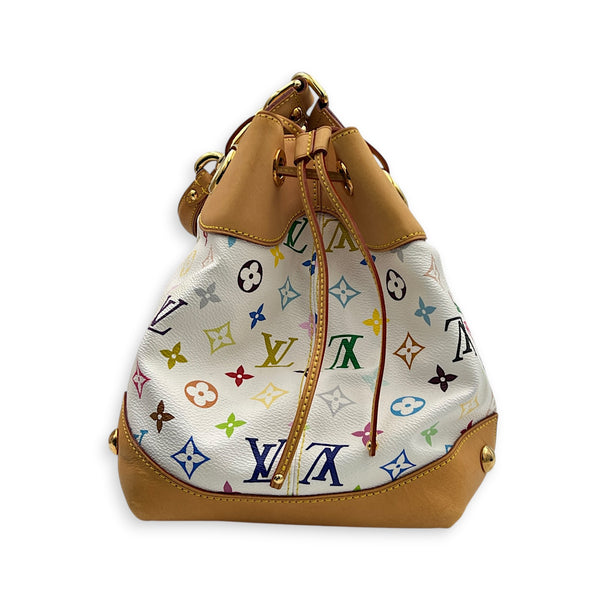 Ursula Shoulder Bag Multi-colour in Monogram Coated Canvas, Gold hardware