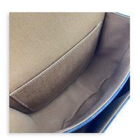 Folco Shoulder Bag Brown in Coated Canvas, Gold hardware