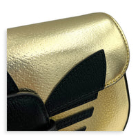 Horsebit 1955 Shoulder Bag Gold in Calfskin, Gold hardware