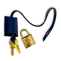 Herbag Blue in Coated Canvas, Silver hardware