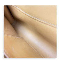 Kelly Cut Sesame Clutch in Swift, Gold hardware