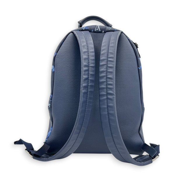 Multipocket Backpack Ink Blue in Monogram Empreinte Leather, Silver hardware