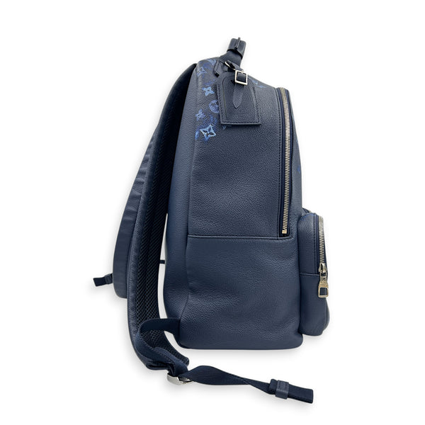Multipocket Backpack Ink Blue in Monogram Empreinte Leather, Silver hardware
