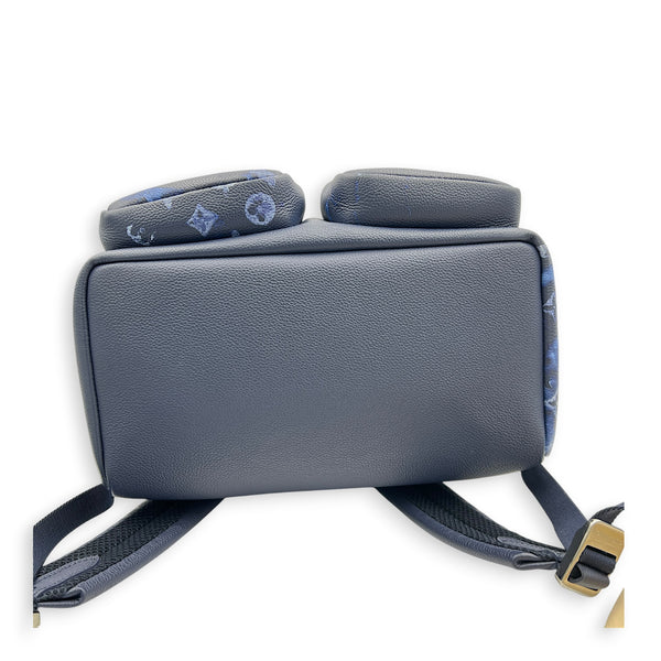 Multipocket Backpack Ink Blue in Monogram Empreinte Leather, Silver hardware