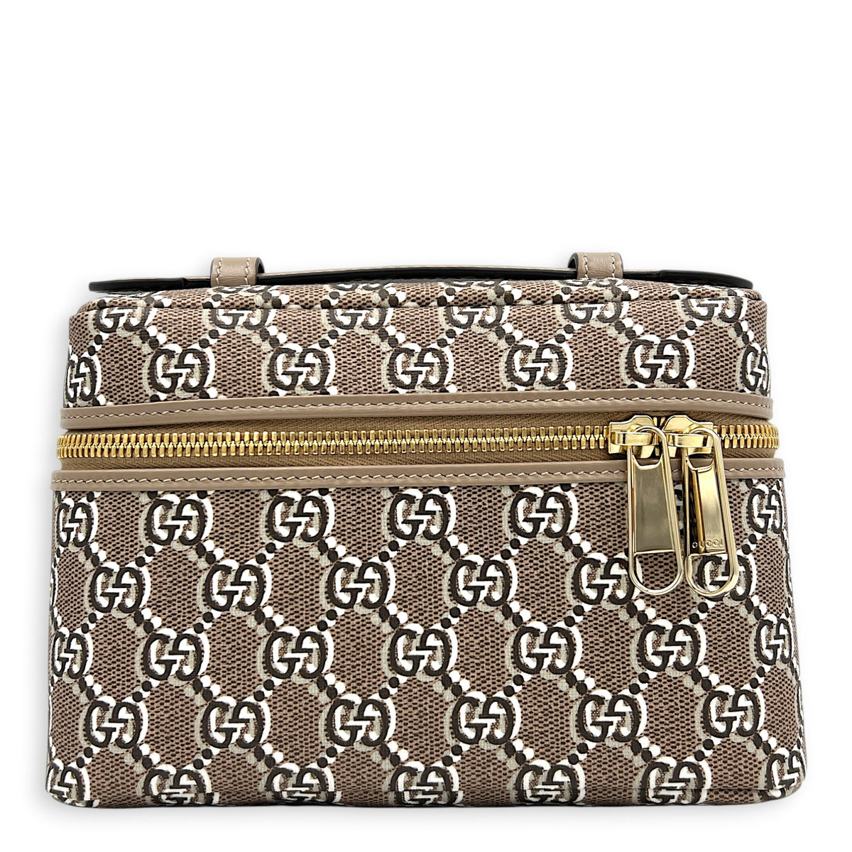 Shadow Multi-colour Vanity Bag in Coated Canvas, Gold hardware
