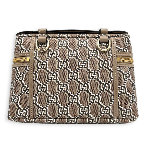 Shadow Multi-colour Vanity Bag in Coated Canvas, Gold hardware