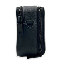 Alpha Wearable Wallet  Crossbody Bag Black in Taurillon Leather, Black hardware