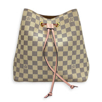 NeoNoe MM Azur Bucket Bag in Coated Canvas, Gold hardware
