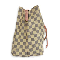 NeoNoe MM Azur Bucket Bag in Coated Canvas, Gold hardware