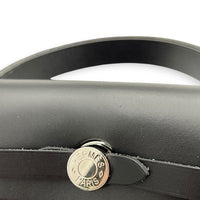 Herbag 31 Black Top Handle Bag in Canvas, Palladium hardware