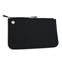 Herbag 31 Black Top Handle Bag in Canvas, Palladium hardware